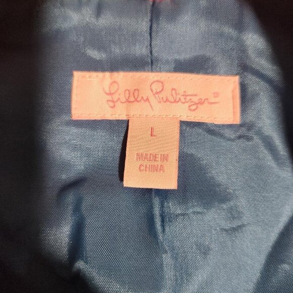 Lilly Pulitzer Malibu Blazer Jacket Lucky Charm Print Sz Lg MSRP$ 198 - Picture 12 of 16